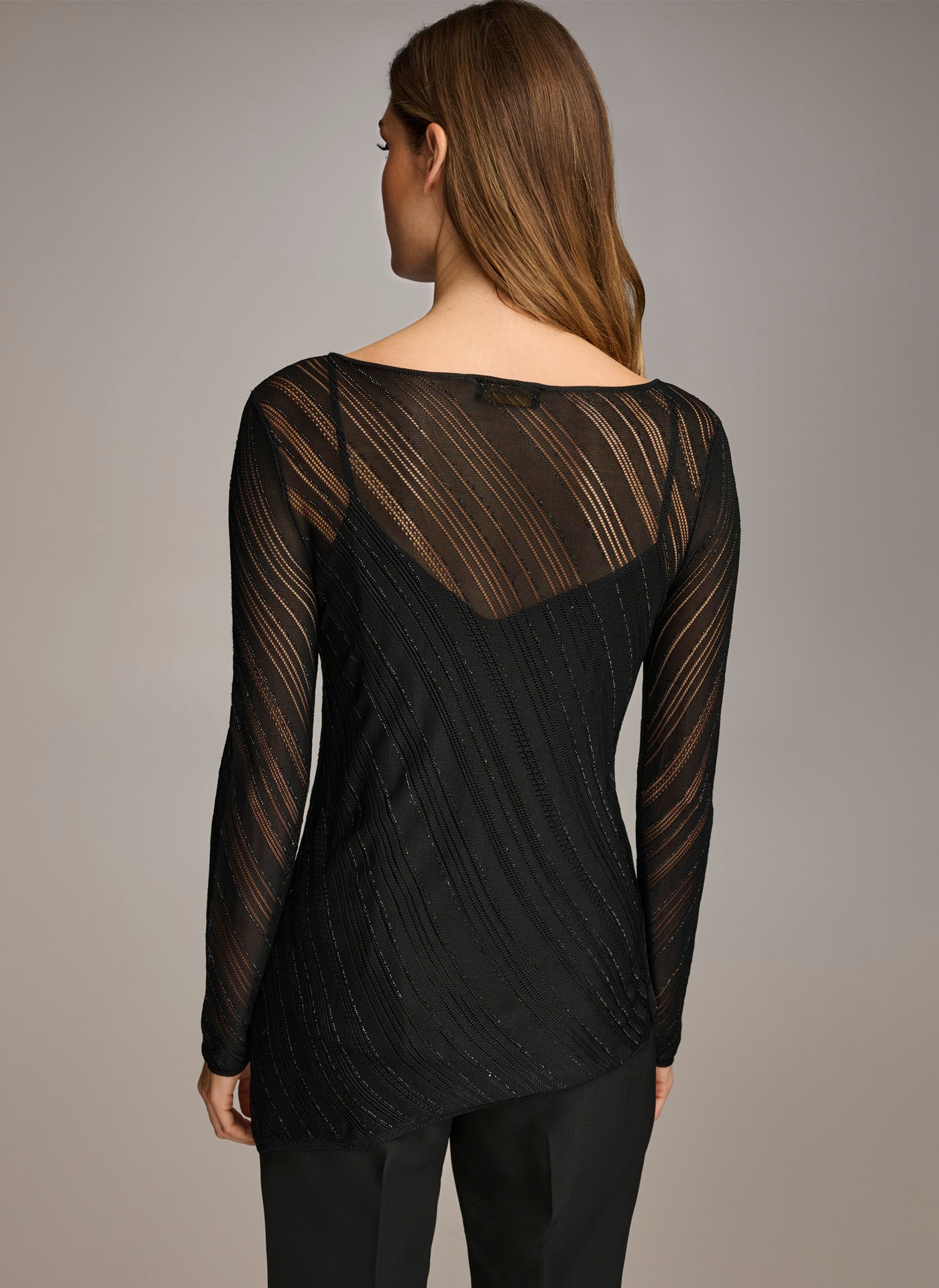 (image for) HEALTHY SHEER TOP WITH SHIMMER